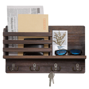 <span class=keywords><strong>Mensole</strong></span> galleggianti in legno rustico paulownia chiave a muro asciugamano portabiti staffe porta rack appendiabiti scaffale <span class=keywords><strong>da</strong></span> <span class=keywords><strong>parete</strong></span> in legno - Product Image 2