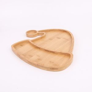 <span class=keywords><strong>Plateau</strong></span> de service en bambou naturel en forme de chapeau de Père Noël de Noël personnalisé pour restaurant et maison - Product Image 3