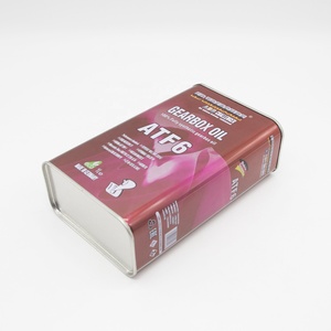 Produttore di latta rettangolare vuota olio motore lattine di metallo con tappo in metallo - Product Image 3