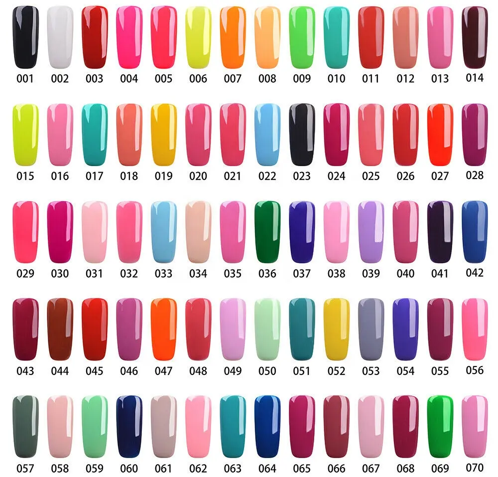 RS Nail Ransheng Free Sample Nail Gel Polish Color Chart Over 5000 Color For OEM/ODM