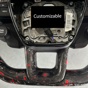 Volant en fibre de carbone forgé rouge avec Konb adapté pour <span class=keywords><strong>Audi</strong></span> RS <span class=keywords><strong>Sport</strong></span> S5 A4 B8 B9 RS5 <span class=keywords><strong>RS6</strong></span> A6 Q7 Q8 SQ7 RSQ7 RS3 RS4 A3 A5 - Product Image 6