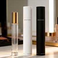 Botol Parfum Kaca Mini Persegi 5ml 10ml 30ml Grosir Custom 15ml dengan Sprayer Emas dan Kotak untuk Tester