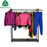 Vêtements de sport de marque Gracer d'occasion, grade A, polyester/coton, unisexe, prix bas, tailles mixtes, Guangdong