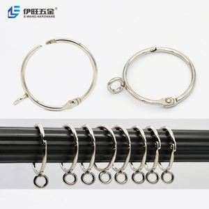 YIWANG Wholesale Nickel Inner 50MM Loose Leaf Open <b>Curtain</b> <b>Ring</b> for <b>Curtain</b> Pole - Product Image 4
