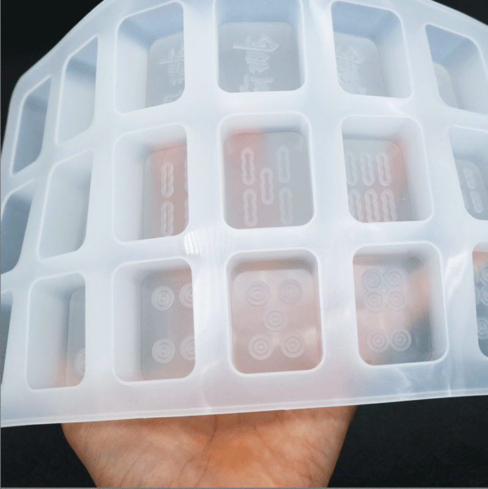 Форма для пищевой эпоксидной смолы, силиконовая форма для самостоятельной сборки, форма для кристаллов эпоксидной смолы, Китайская силиконовая форма для Маджонга, пищевой