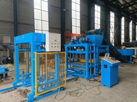 Machine automatique à blocs de béton QTJ4-25D, machine à fabriquer des blocs creux en ciment