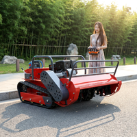 Tondeuse autoportée électrique 800 mm à démarrage électrique, télécommandée, pour terrains en pente et l'entretien des vergers - Disponible immédiatement