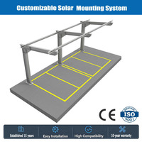 Support de carport solaire pour moto, cadre de montage de panneaux photovoltaïques extérieur
