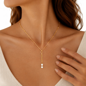 Collana Lunga con Ciondolo a Nappa di Perle d'Acqua Dolce Fatte a Mano, Gioielli di Tendenza <span class=keywords><strong>per</strong></span> Donne, Regalo Personalizzato <span class=keywords><strong>per</strong></span> Anniversario <span class=keywords><strong>per</strong></span> <span class=keywords><strong>Lei</strong></span> - Product Image 6