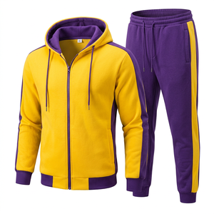Chándal Deportivo Vintage, Corte Ajustado, Ecológico, 100% Algodón, Unisex, para Adultos, Ropa Deportiva Informal, Ligero, Resistente al Viento - Product Image 1