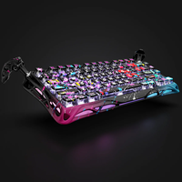 Nouveau clavier filaire de jeu GravaStar Mercury V75 Pro édition spéciale - Neon Graffiti, taux de polling 8 kHz, disposition 75 %, Hot-Swap RGB