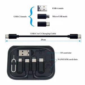 Produits tendance 2025 Nouveautés UUTEK UC017 Ensemble de câbles de charge USB C PD60W avec adaptateur de charge et support de téléphone Câble de données - Product Image 2