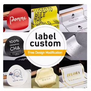 High Grade Printing Bottle Vial <b>Sticker</b> <b>Logo</b> Custom Perfume Cosmetic Packaging Labels - Product Image 5