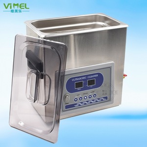 Nettoyeur à ultrasons Vimel 120W 220V pour usage domestique, pour le nettoyage des bijoux, des lunettes, des prothèses dentaires - Product Image 1