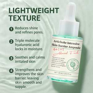 Ampoule de barrière cutanée intensive à l'artichaut <span class=keywords><strong>30ml</strong></span> Sérum de soin de <span class=keywords><strong>la</strong></span> peau Sérum apaisant hydratant - Product Image 5