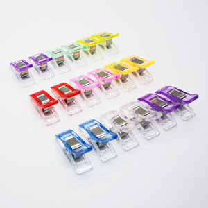 Clips de fixation en plastique pour bords, tailles moyenne, grande et petite, largeur 17 mm et 10 mm, pour couture, patchwork, rangement et positionnement - Product Image 3