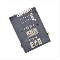WECONN WL-SIM750-002-NA0 Connecteur de carte SIM 6 broches + 2 H=1.80mm à détection par pression, montage en surface, personnalisable