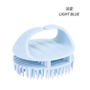 Wholesale High Quality Hair Scalp Clean Massage <b>Brush</b> Multicolor Soft Silicone <b>Shampoo</b> <b>Brush</b> for adult hair comb set - Product Image 2