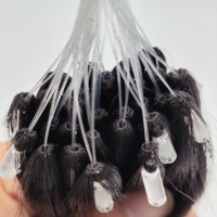 Extensions de cheveux humains chinois 100% vierges Remy 2025, micro-boucles, style ondulé naturel, qualité supérieure, double trame machine, toutes longueurs