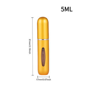 Flacone Spray Ricaricabile Vuoto da 5ml in Alluminio con Ricarica dal Basso Mini Atomizzatore <span class=keywords><strong>per</strong></span> Profumo da Viaggio - Product Image 2