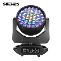 SHEHDS Supply Großhandels preis Narrow Beam Wash Light 37*15w 4 In1 Moving Head Sicherheits zoom mit Licht High Power Zoom Light