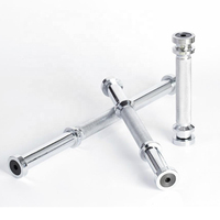 Poignée de haute qualité en Chrome molletonné, accessoires de Fitness, barre d'haltère