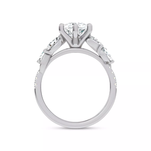 Anillo de Compromiso y Boda con Diamante de Laboratorio Corte Pera, Moderno, Oro Sólido de 10K, Personalizado de 1-5 Quilates, Color D-F, Regalo para Fiesta, Certificado IGI - Product Image 2
