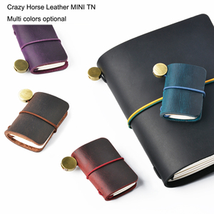 Cahier de poche en cuir Crazy Horse Journal de voyage en peau de vache Super Mini Support de carnet LOGO personnalisé cadeau promotionnel - Product Image 2