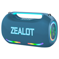 ZEALOT ZE41 250W Speaker Nirkabel Bertenaga dengan Lampu RGB dan Tali Bahu Speaker Sempurna