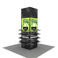 Stand d'exposition modulaire portable en aluminium pour salon professionnel, étagère, tour de présentation