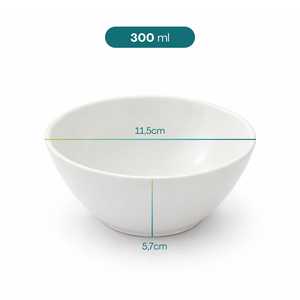 Ciotole per Yogurt in Melamina Bianca 300ml 11.5x5.7cm per Gelato e Finger Food - Product Image 5
