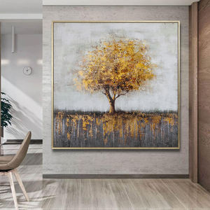 Obra <span class=keywords><strong>de</strong></span> arte hecha a mano para decoración <span class=keywords><strong>de</strong></span> <span class=keywords><strong>la</strong></span> sala <span class=keywords><strong>de</strong></span> estar, pintura <span class=keywords><strong>de</strong></span> árbol <span class=keywords><strong>dorado</strong></span>, arte <span class=keywords><strong>de</strong></span> árbol <span class=keywords><strong>de</strong></span> <span class=keywords><strong>la</strong></span> <span class=keywords><strong>vida</strong></span> - Product Image 4