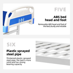 Китайское медицинское оборудование, простая экономичная стальная пластина, медицинская Больничная кровать, Цветочная медицинская кровать - Product Image 6