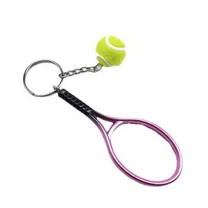 Promotional Gifts ABS Plastic Racket <b>Key</b> <b>Chains</b> Tennis Racquet Souvenir Keychain Wholesale - Product Image 5