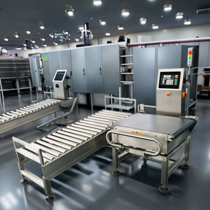 مقياس وزن صناعي أوتوماتيكي عالي السرعة من الفولاذ المقاوم للصدأ صندوق كامل مضمنة حلول تعبئة سائبة LCD Checkweigher OEM - Product Image 1