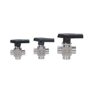High Pressure Stainless Steel Female Thread Three-Way <strong>Instrument</strong> Trunnion <strong>Ball</strong> <strong>Valve</strong> 3/8&quot; YFP-2B L Type Manual 3-Way <strong>Ball</strong> <strong>Valve</strong> - Product Image 6