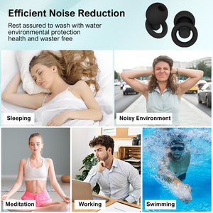 ที่อุดหูกันเสียงสำหรับนอนหลับ ป้องกันเสียงรบกวน สำหรับการนอนหลับอย่างปลอดภัย  ที่อุดหูซิลิโคนแบบใช้ซ้ำได้ ได้รับสิทธิบัตรจากสหภาพยุโรป - Product Image 5