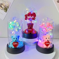 Ornements lumineux personnalisés en forme de dôme avec motif cœur LED, cadeau créatif fait main pour l'anniversaire ou la fête des enfants