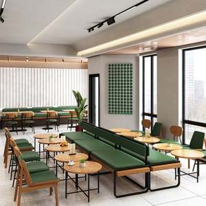 Juego de muebles para restaurante, mesa de café, Banco de silla y cabina de sofá para comedor, sofá de restaurante - Product Image 1