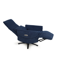 Fauteuil inclinable électrique pivotant en tissu de lin, canapé simple avec poche latérale pour salon, chambre à coucher, meubles de maison