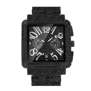 Nouvelle montre numérique carrée multifonction étanche entièrement sertie de diamants 2026 - Product Image 2