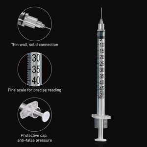 Herramienta Desechable <span class=keywords><strong>de</strong></span> Medición <span class=keywords><strong>de</strong></span> Fluidos <span class=keywords><strong>de</strong></span> 30G y 8mm, 0.5ml 1ml para Muestreo Científico <span class=keywords><strong>de</strong></span> Precisión, Longitud <span class=keywords><strong>de</strong></span> 4.7 Pulgadas - Product Image 5