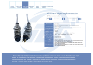 ขั้วต่อกันน้ำแบบมุมฉาก IP68 สำหรับสายไฟทางทะเล ขั้วต่อใต้น้ำสำหรับ ROV ขั้วต่อไฟฟ้าใต้น้ำ 3 ขา ตัวผู้ สำหรับ PCB/RF/ไมโครเวฟ - Product Image 4