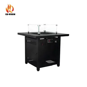 High-quality customized outdoor garden safe and beautiful smokeless gas fire pit table