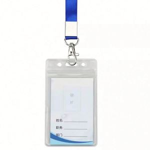 Durable Hard Plastic ID Badge Card Holder Double-Sided Clear Insert for Business Cards for Bank Use - Product Image 4