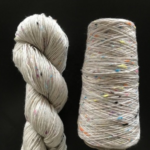 Sợi len Lotus Yarns bán buôn, chưa nhuộm, len Merino Nep Angelina loại Fingering/Sock, trọng lượng 435 yard/100g, màu tự nhiên, dùng để đan tay, thích hợp nhuộm màu thủ công. - Product Image 6