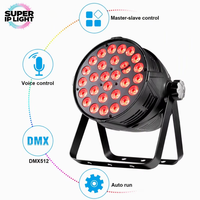 27 projecteurs LED PAR de scène 10W RGBW 4-en-1 DMX512 à activation sonore, boîtier en aluminium moulé sous pression pour discothèque, fête, événement, spectacle