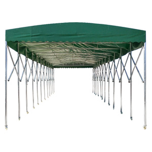 Cobertizo de <span class=keywords><strong>garaje</strong></span> eléctrico retráctil grande de fábrica para exteriores, tienda de campaña, sombrilla colgante a prueba de lluvia con marco de Metal de <span class=keywords><strong>madera</strong></span> de acero - Product Image 2