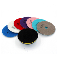 Disques de polissage diamantés industriels de 4 pouces, tampons abrasifs pour meuleuse d'angle, pour le ponçage et le polissage des surfaces en pierre et en verre