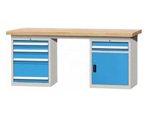 E210261-12 <span class=keywords><strong>Etabli</strong></span> de portes multi-tiroirs en bois de chêne <span class=keywords><strong>massif</strong></span> fabricant professionnel pour le travail et le stockage - Product Image 1